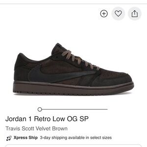 Jordan 1 Retro Low OG SP - Velvet Brown
